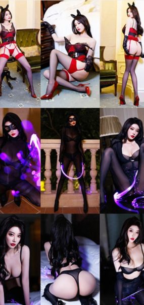 秀人网 杨晨晨 黑丝高跟红色情趣私房视图 1V+90P/1.83G