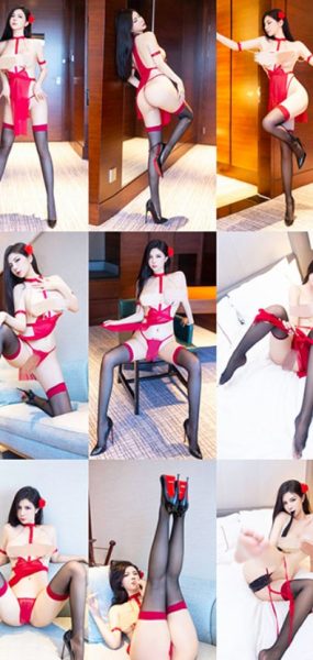 秀人网 小蛮妖 极品红色情趣丝袜私房视图 1V+73P/2.01G